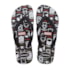 Chinelo Havaianas Top Marvel Logomania Infantil Unissex Preto
