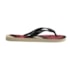Chinelo Havaianas Top Marvel Logomania Unissex Infantil Bege Palha