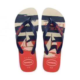 Chinelo Havaianas Top Nautical Masculino Bege