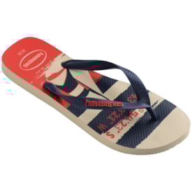 Chinelo Havaianas Top Nautical Masculino Bege Palha