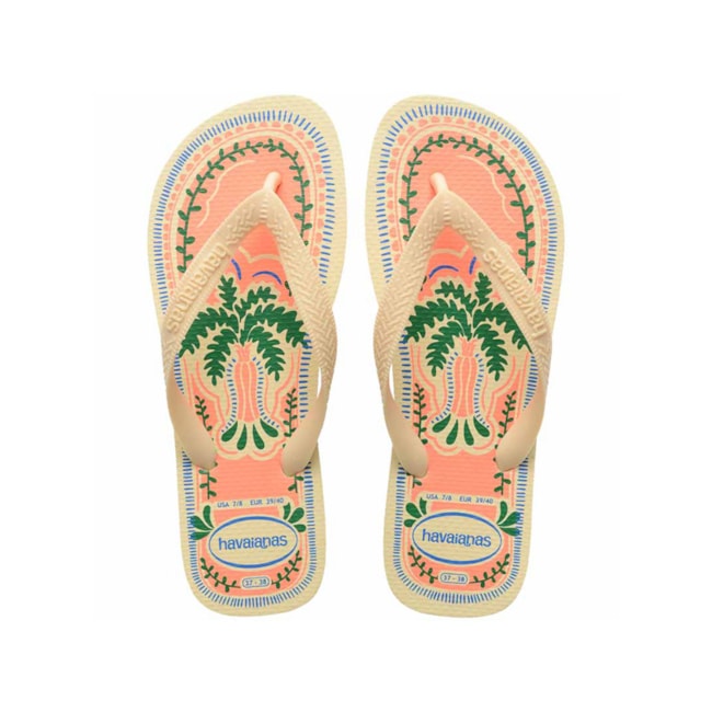 Chinelo Havaianas Top Summer Vibes Feminino Buttercream