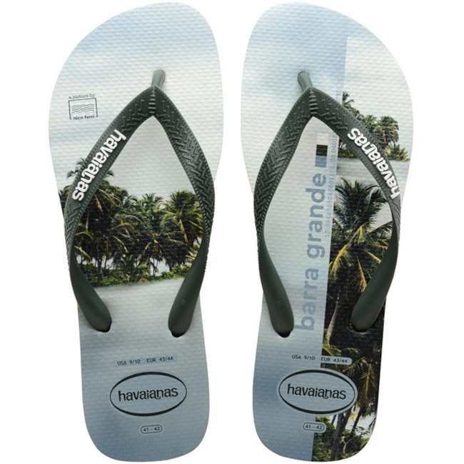 Chinelo Havaianas Top Surfer I Verde Olive