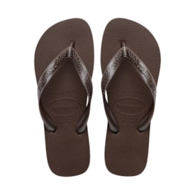 Chinelo Havaianas Top Tiras Feminino Cafe