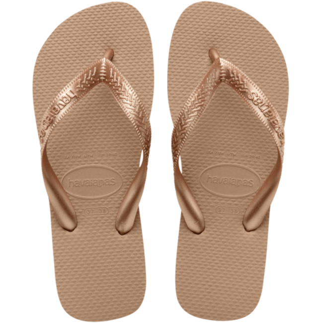 Chinelo Havaianas Top Unissex Rose Gold