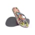 Chinelo Havaianas Top Warner Classics Feminino Cinza Aco