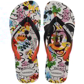 Chinelo Havainas Disney Stylish Unissex Bege Palha