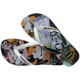 Chinelo Havainas Disney Stylish Unissex Preto