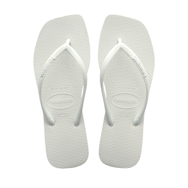 Chinelo Havainas Slim Square Feminino Branco - Lumman