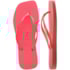 Chinelo Havainas Slim Square Feminino Coral Tropical