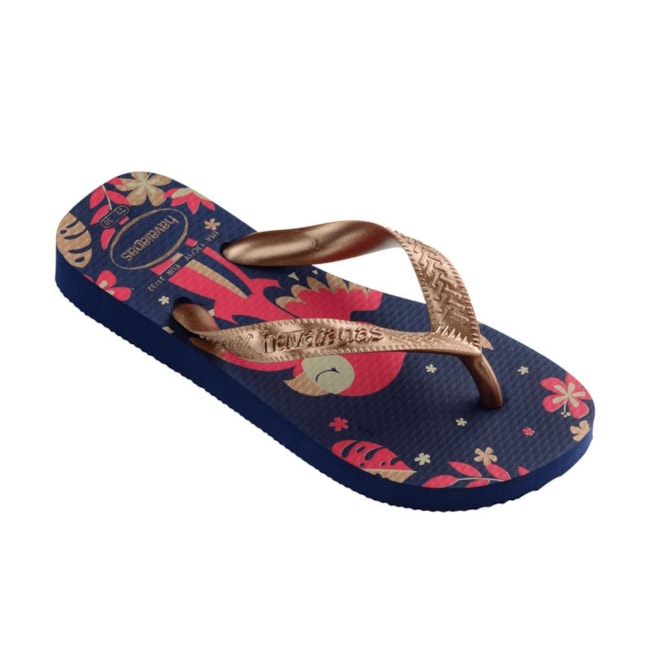Chinelo Havianas Kids Top Pets Feminino Marinho