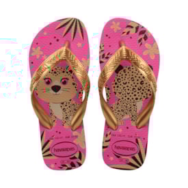 Chinelo Havianas Kids Top Pets Feminino Rosa Flux