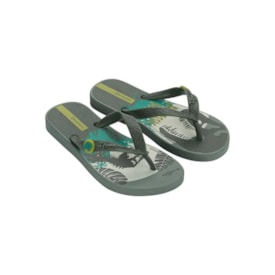 Chinelo Jurassic Park Ipanema Masculino Infantil Cinza