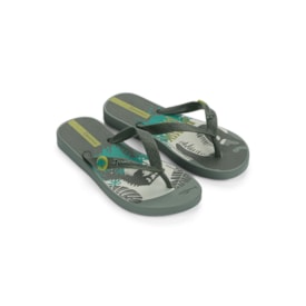 Chinelo Jurassic Park Ipanema Masculino Infantil Verde