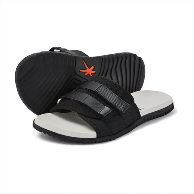 Chinelo Kenner Gabigol Style Slide Masculino  e Preto