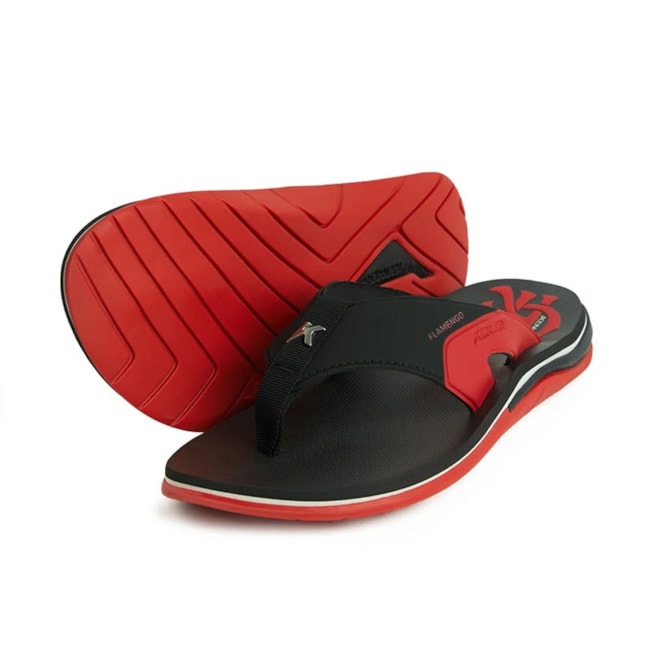 Chinelo Kenner X Gel Flamengo Masculino Preto