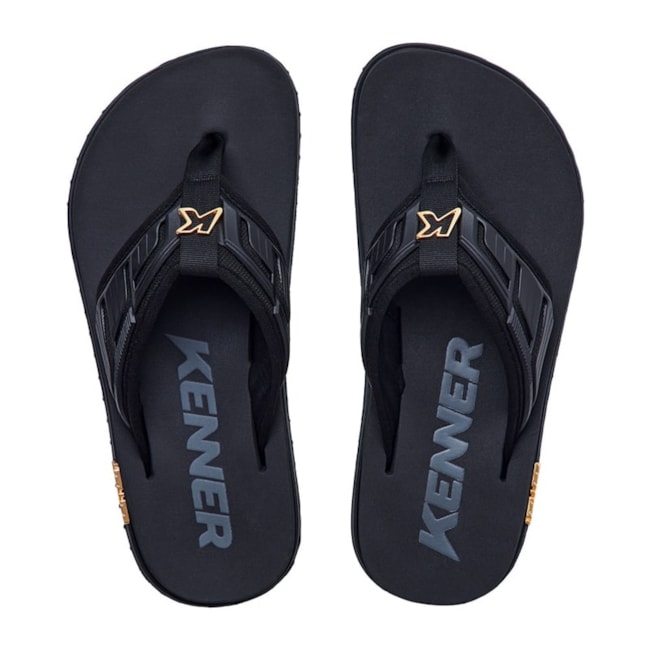Chinelo Kivah Full Force Kenner Masculino Preto