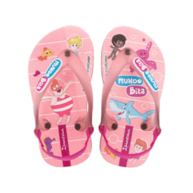 Chinelo Mundo Bita Unissex Infantil Rosa