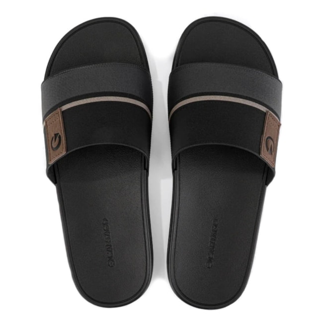Chinelo Slide Cartago Dakar Masculino Preto