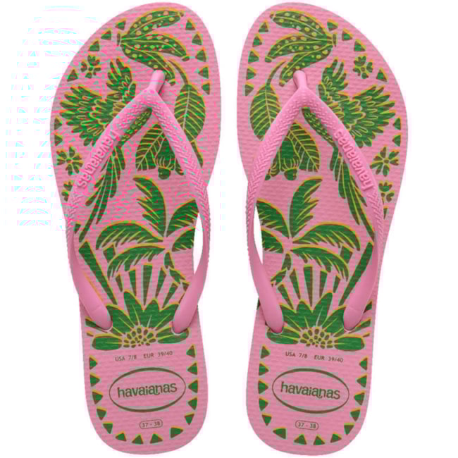 Chinelo Slim Tucano Havaianas Masculino Pink Lemonade