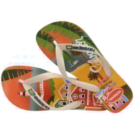 Chinelo Top Postcard Havaianas Masculino Bege Palha