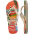 Chinelo Top Postcard Havaianas Masculino Bege Palha