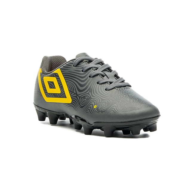 Chuteira Campo Orbit Jr Umbro Infantil Masculino Preto Grafite