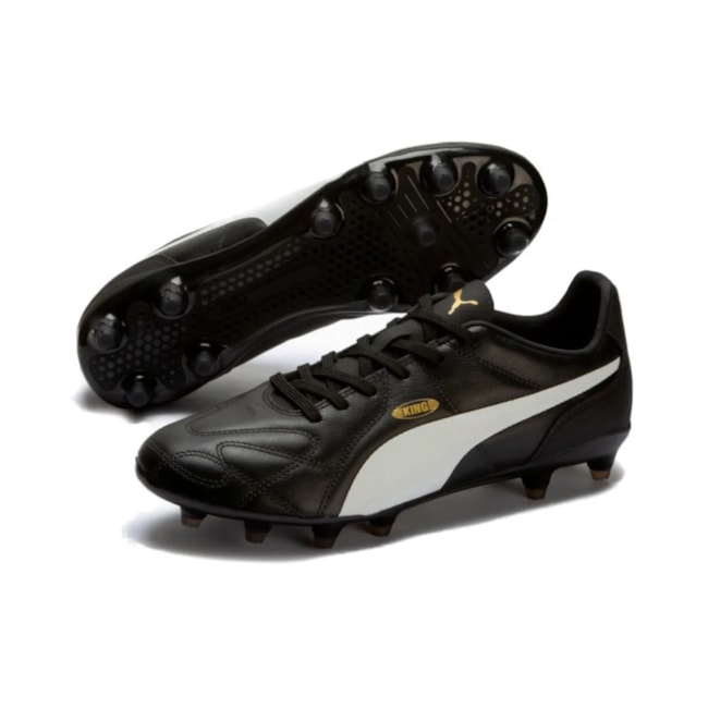 Chuteira Campo Puma King Masculina Preto