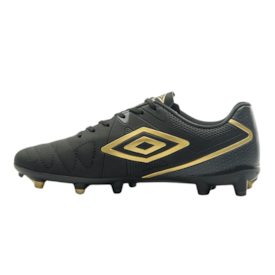 Chuteira Campo Umbro Attak Eternal Masculina  Dourado Preto