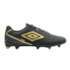 Chuteira Campo Umbro Attak Eternal Masculina Preto Dourado