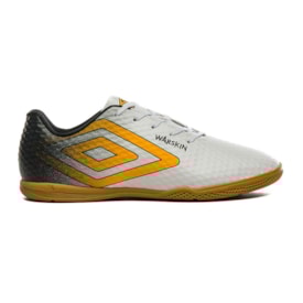 Chuteira Futsal Indoor Warskin Umbro Masculina Branco