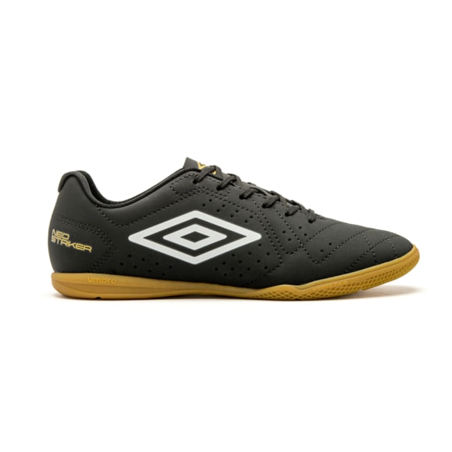 Chuteira Futsal Neo Striker Umbro Masculina Preto Branco