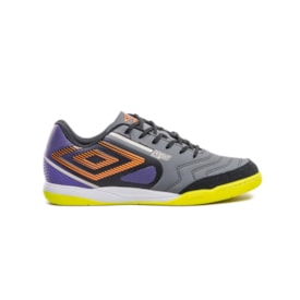 Chuteira Futsal Pro 5 Bump Club Umbro Masculina Grafite e Preto