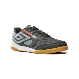 Chuteira Futsal Pro 5 Bump Club Umbro Masculina Preto/ Prata