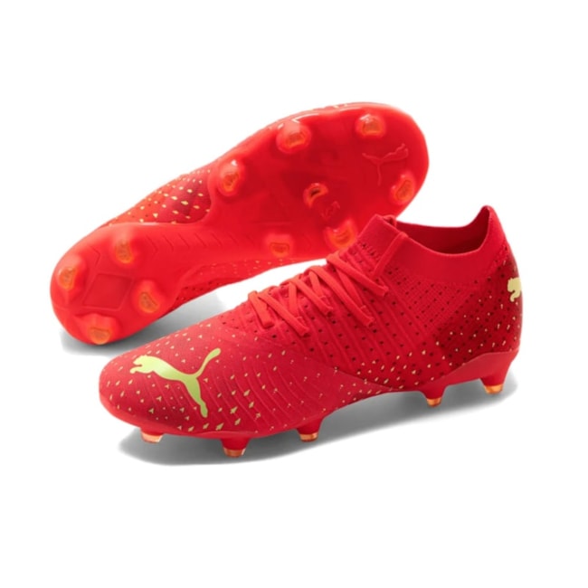 Chuteira Future 3.4 Puma Masculina Laranja