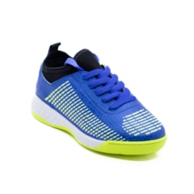Chuteira Indoor Infantil Molekinho Masculino Azul Fluor