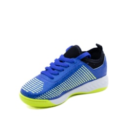 Chuteira Indoor Infantil Molekinho Masculino Azul Fluor