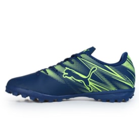 Chuteira Society Attacanto Puma Masculina Azul Marinho