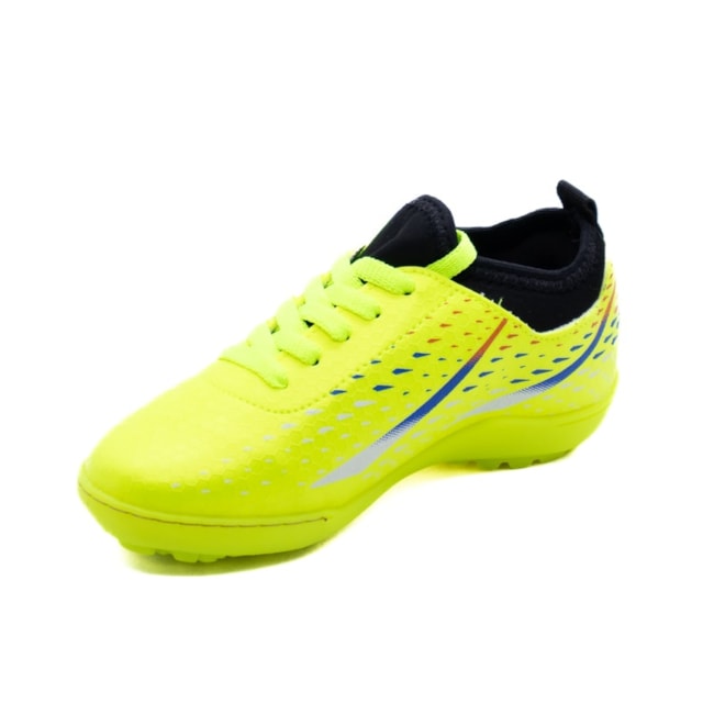 Chuteira Society Infantil Molekinho Masculino Amarelo Neon
