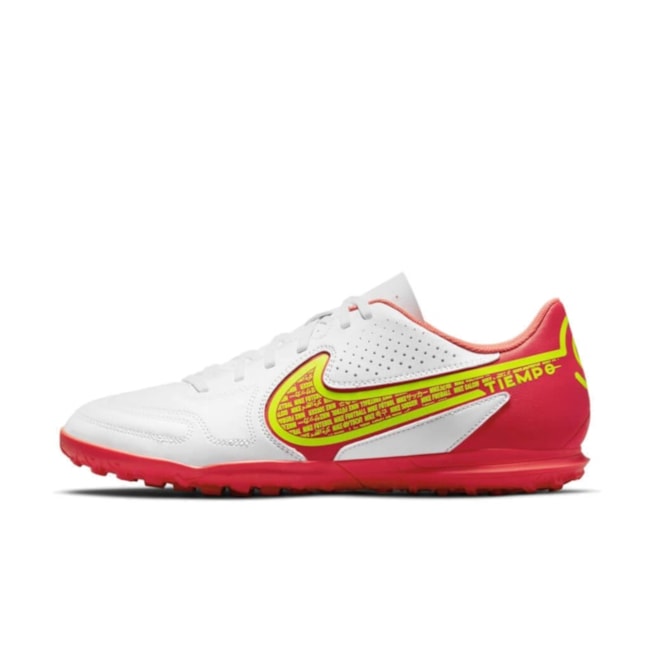 Chuteira Society Nike Tiempo Legend 9 Club Masculino Branco