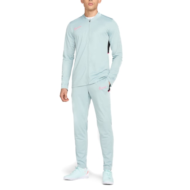 Conjunto Agasalho Nike Dri-Fit Masculino Cinza Mescla