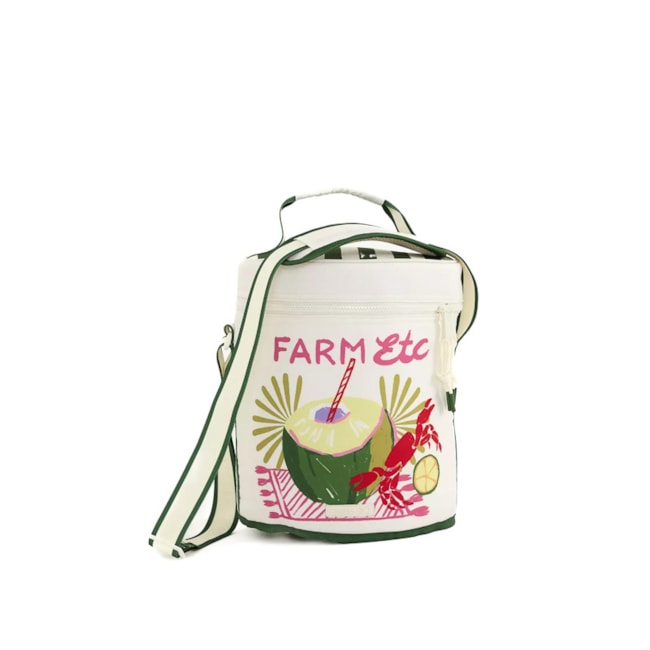 Cooler Farm Farofa Lenço Comida De Praia  Off White