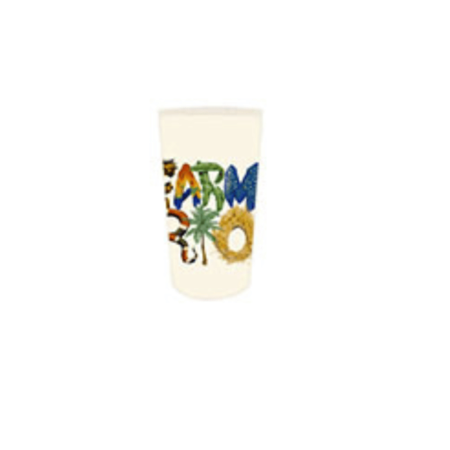 Copo Estampado 500ML Farm Feminino Off White