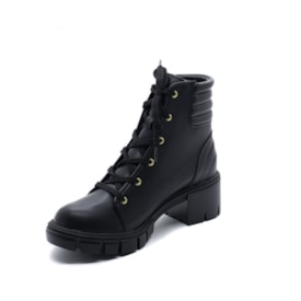 Coturno Moleca Cano Curto Feminino Preto