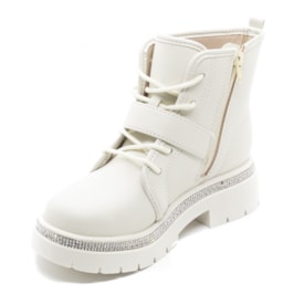 Coturno Molekinha Infantil Feminino Branco Off