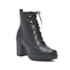 Coturno Salto Alto Via Marte Feminino Preto