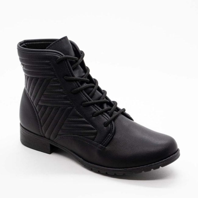 Coturno Salto Baixo Dakota Feminino Preto