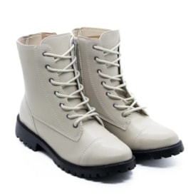 Coturno Salto Baixo Danny Feminino Off White