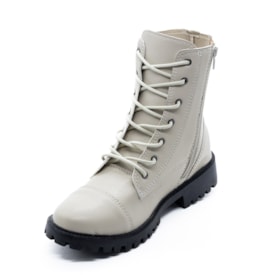Coturno Salto Baixo Danny Feminino  Off White