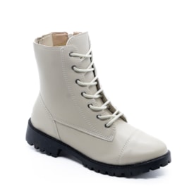 Coturno Salto Baixo Danny Feminino  Off White