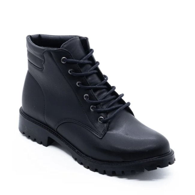 Coturno Salto Baixo Danny Feminino Preto